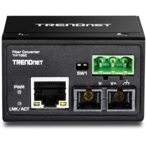 TRENDnet TI-F10SC 2-port Fast, Unmanaged Industrial Media Converter, 10/100Base-FX